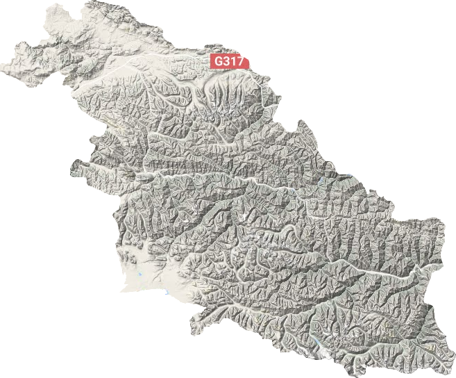 比如县地形图