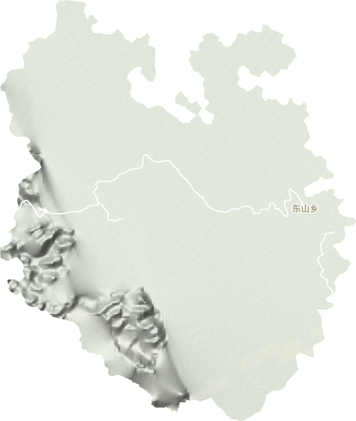 东山乡地形图