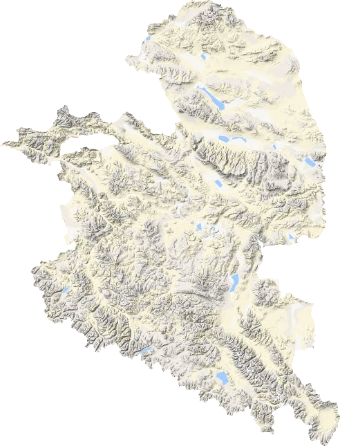革吉县地形图