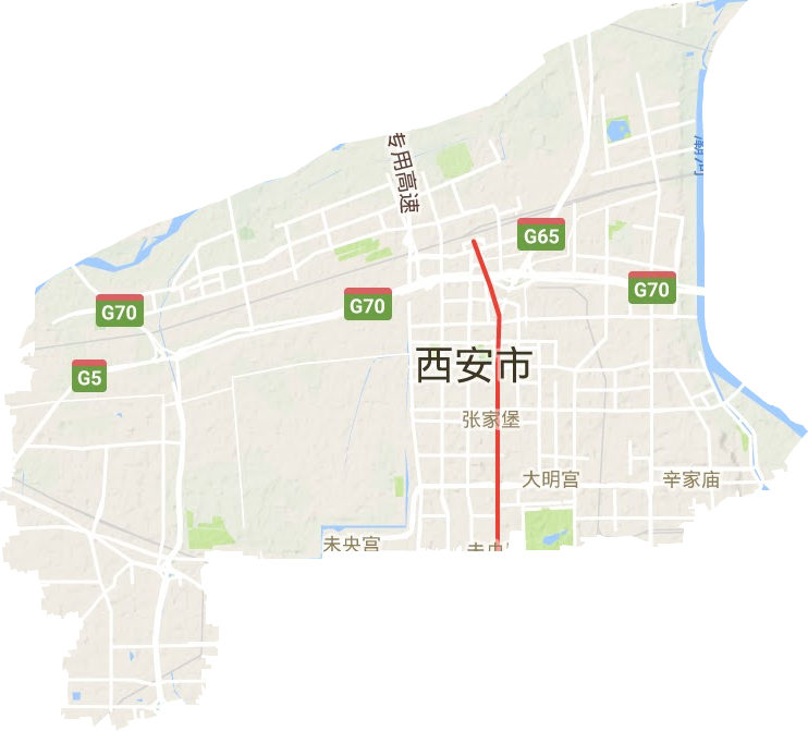 未央区地形图