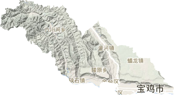 金台区地形图
