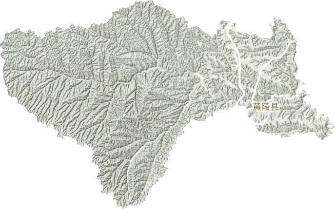 黄陵县地形图