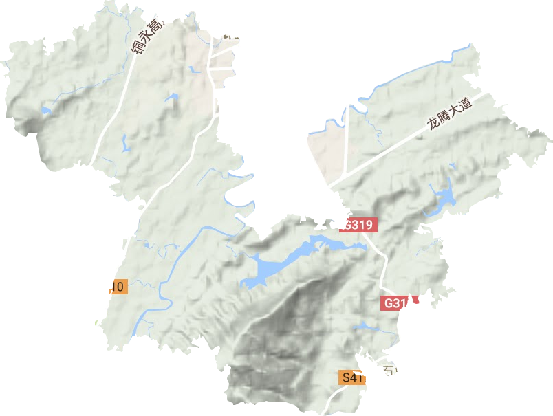 南城街道地形图