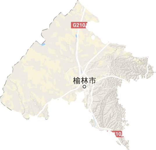 榆阳区地形图