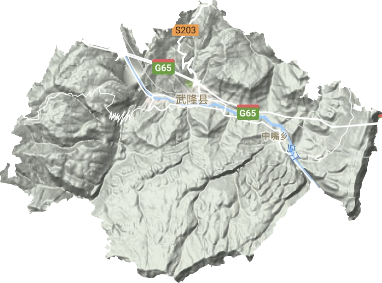 巷口镇地形图