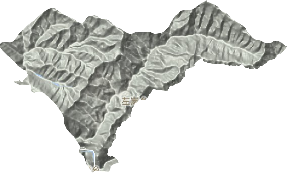 左岚乡地形图