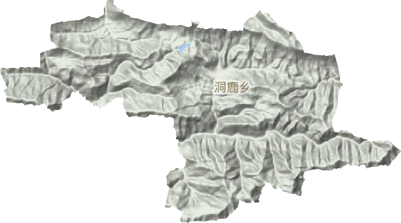 洞鹿乡地形图