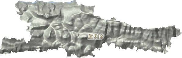 胜利乡地形图