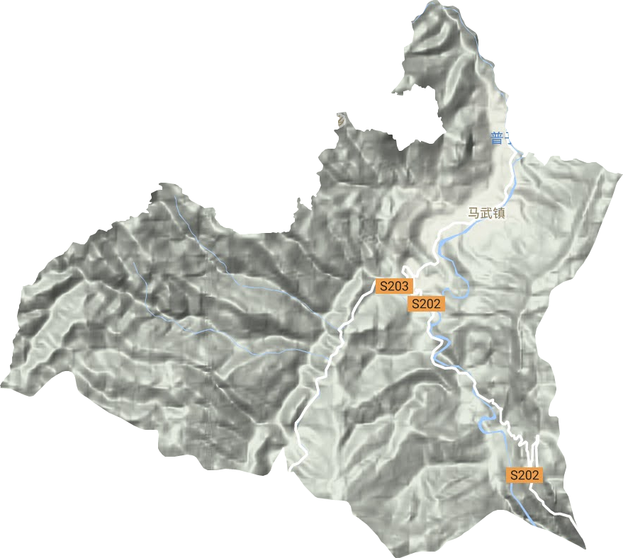 马武镇地形图