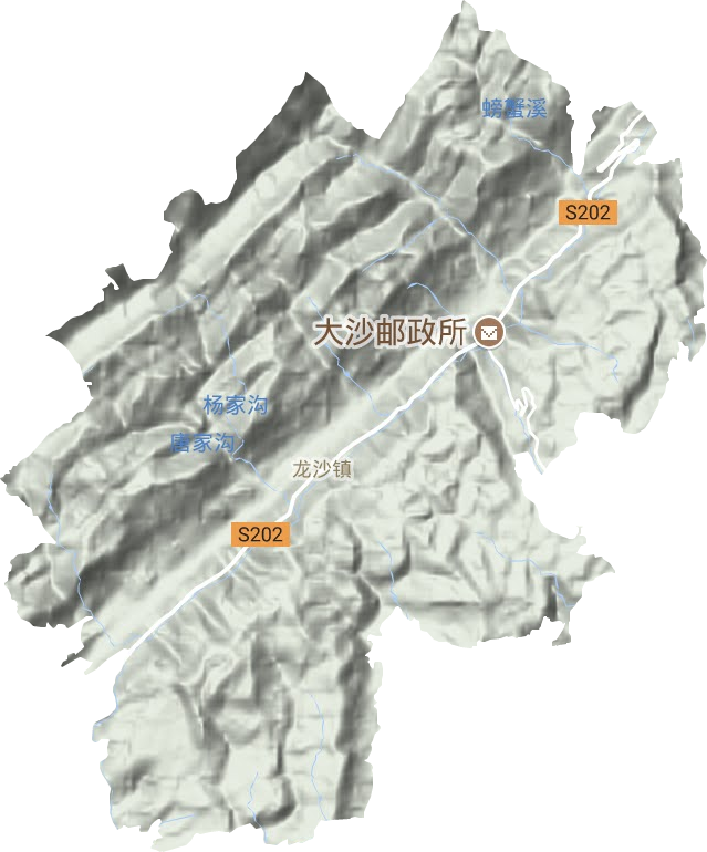 龙沙镇地形图