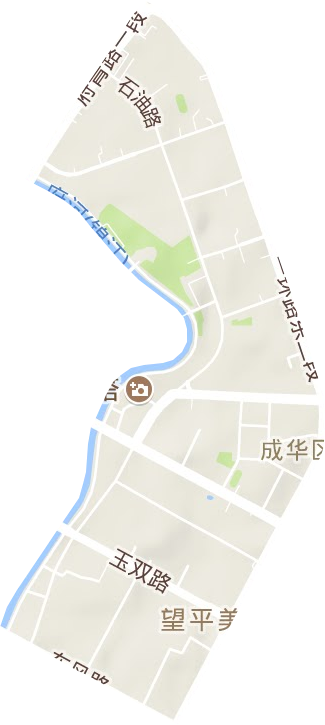 猛追湾街道地形图