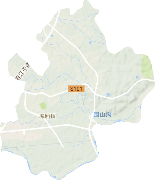 城厢镇地形图