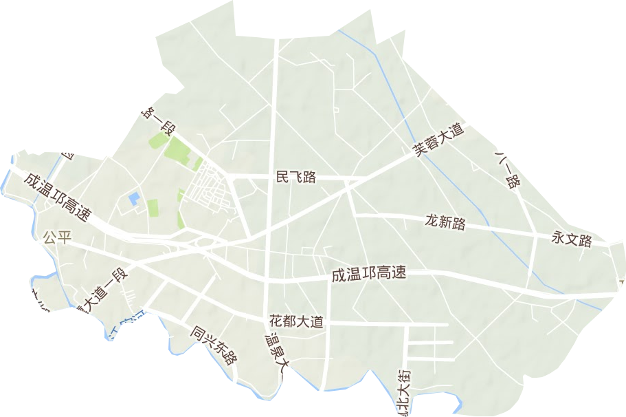 公平街道地形图