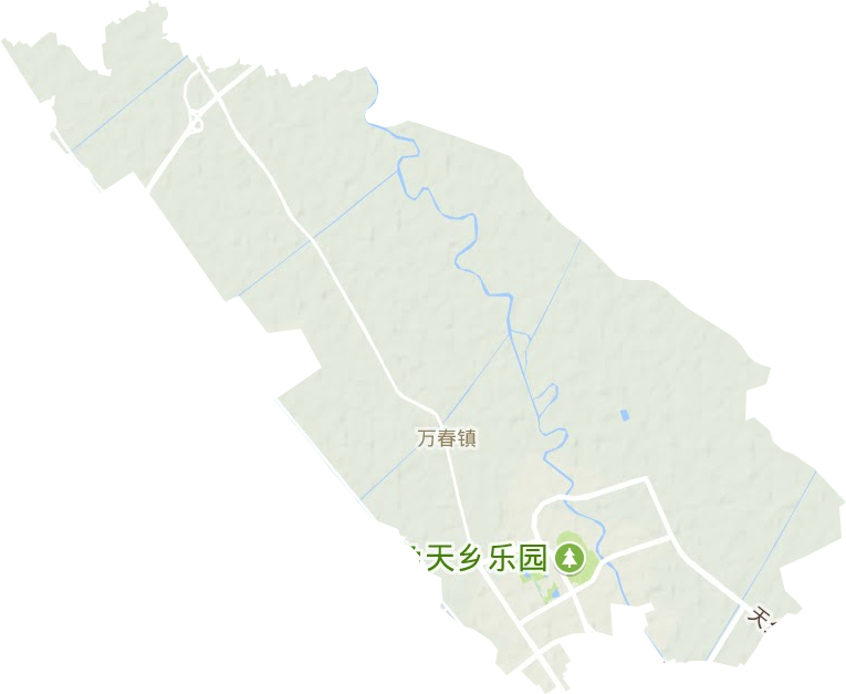 万春镇地形图