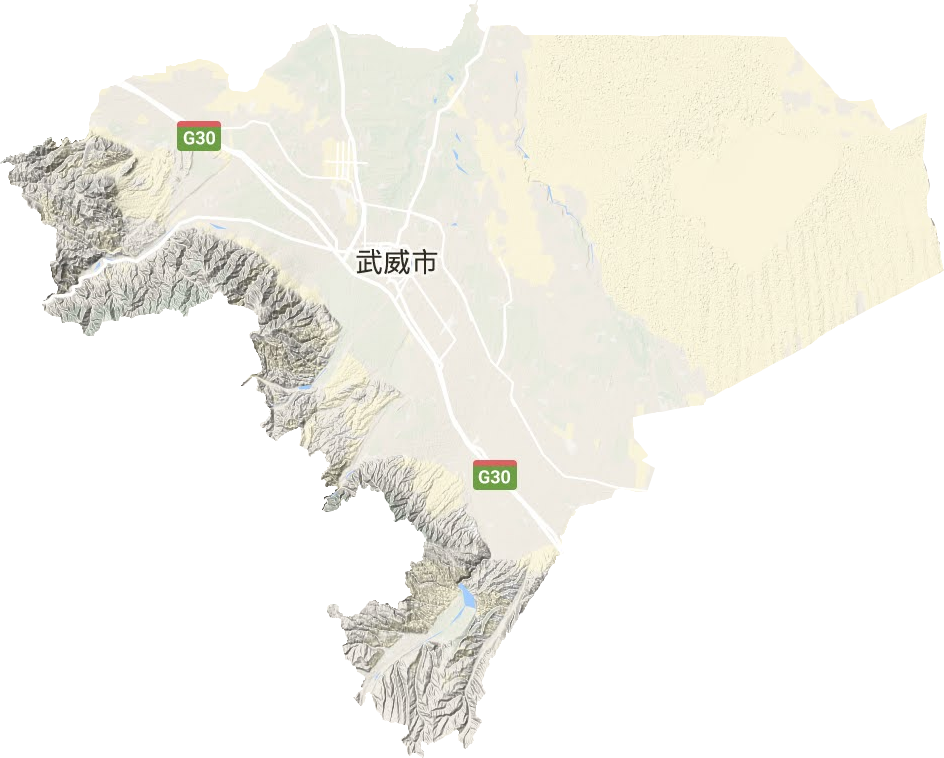凉州区地形图