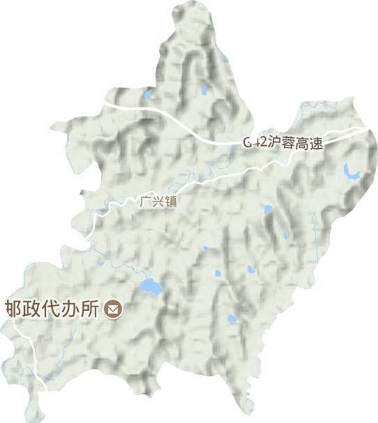 广兴镇地形图