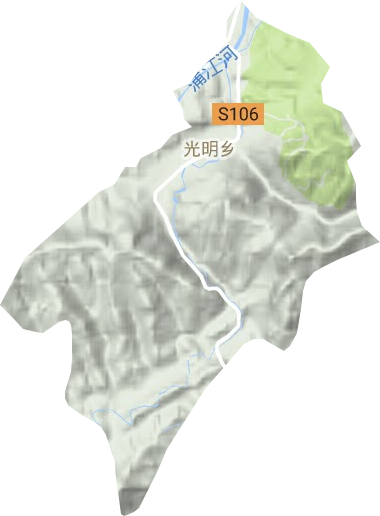 光明乡地形图