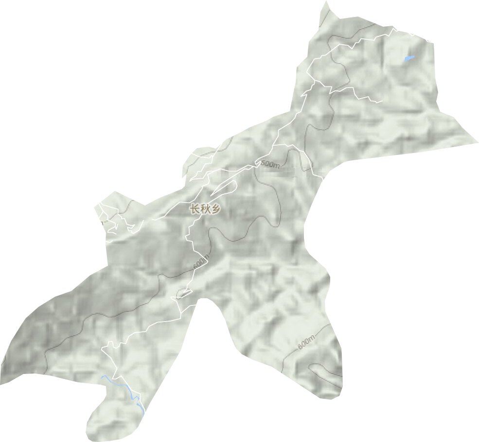 长秋乡地形图