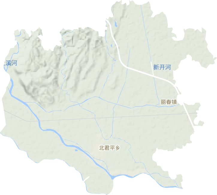 丽春镇地形图