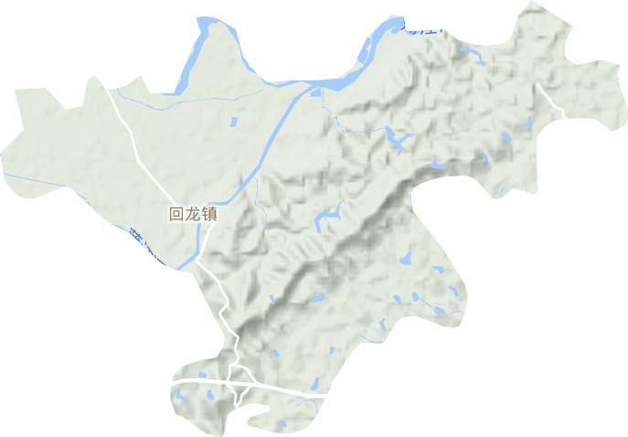 回龙镇地形图