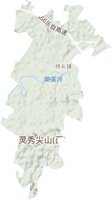 桥头镇地形图