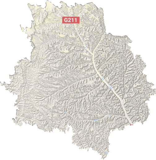 环县地形图