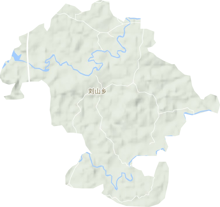 刘山乡地形图