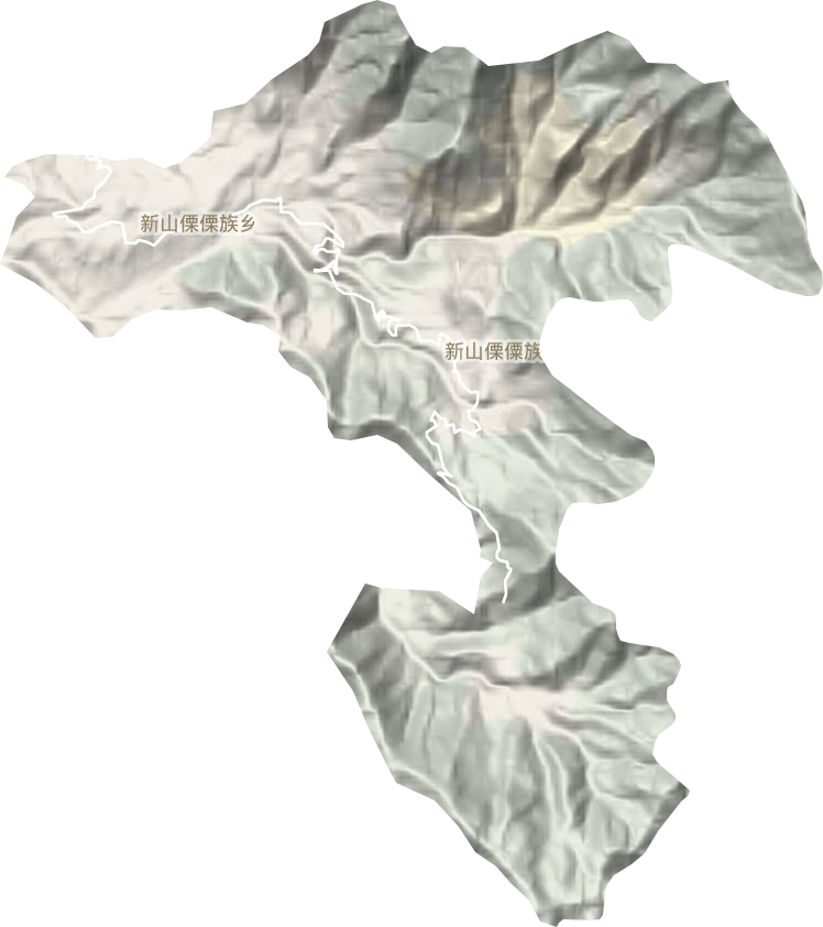 新山傈僳族乡地形图