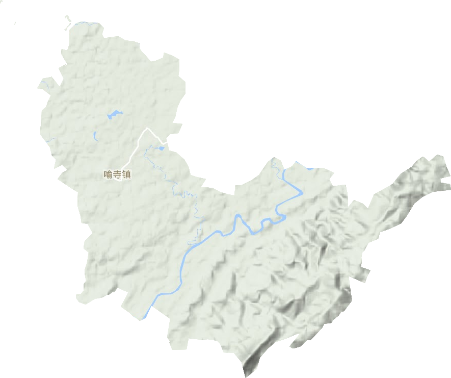 喻寺镇地形图
