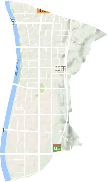 旌东街道地形图