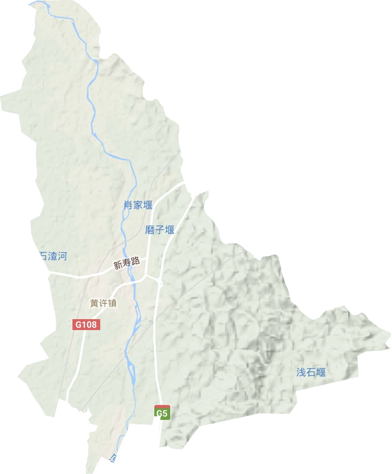 黄许镇地形图