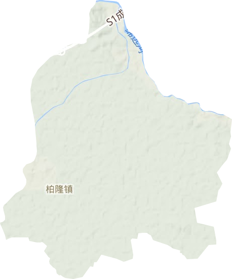 柏隆镇地形图