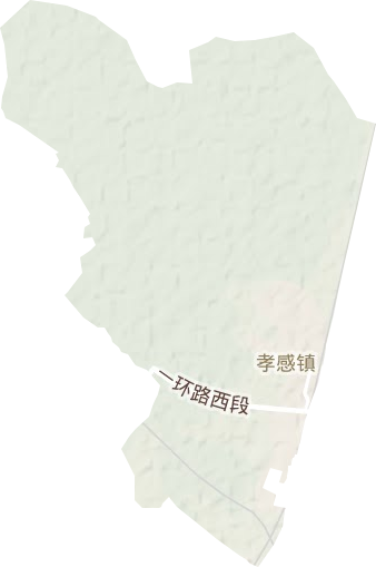 孝感镇地形图