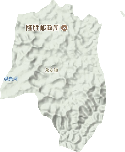 永安镇地形图
