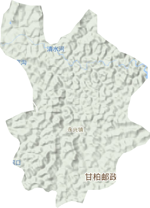 永兴镇地形图