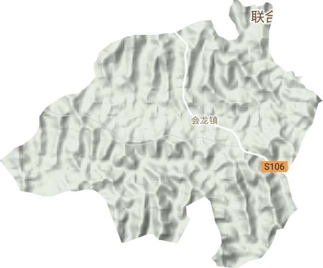 会龙镇地形图