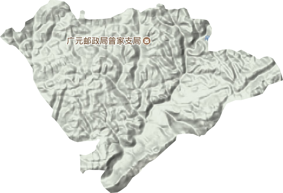 曾家镇地形图