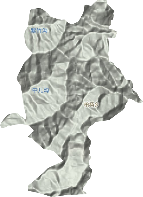 柏杨乡地形图
