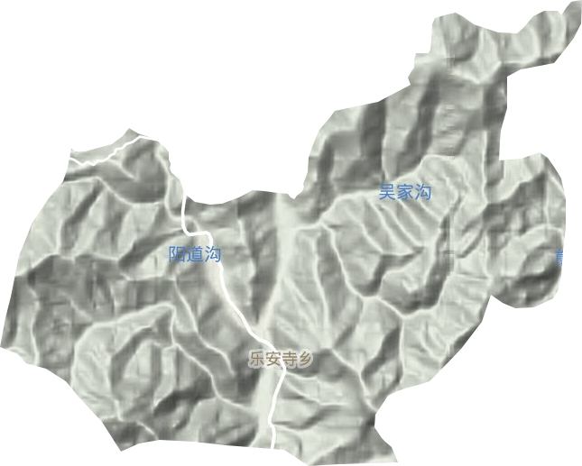 乐安寺乡地形图