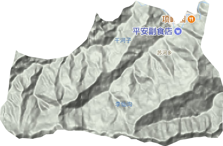 苏河乡地形图