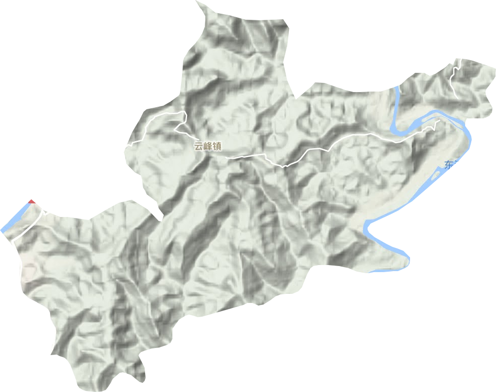 云峰镇地形图