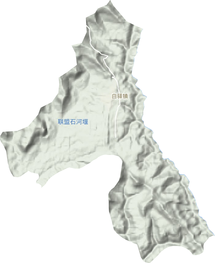 白驿镇地形图