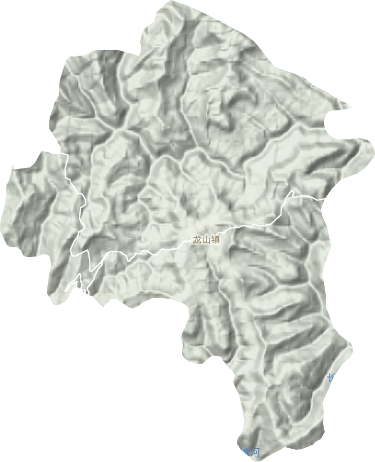 龙山镇地形图