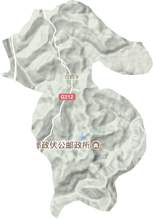 白鹤乡地形图