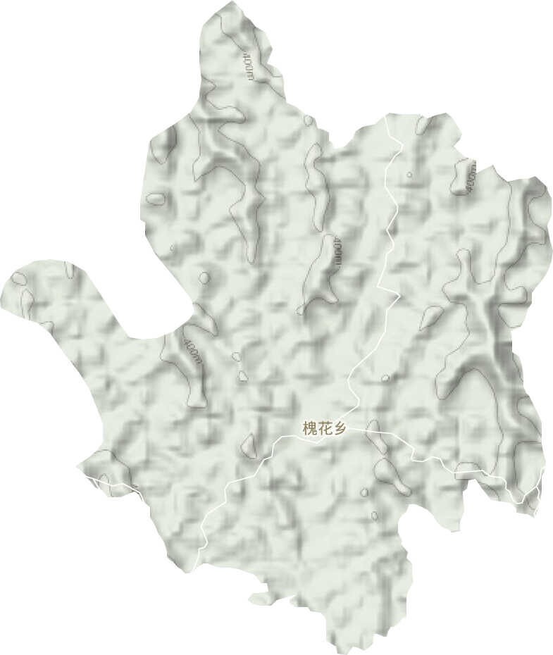槐花乡地形图