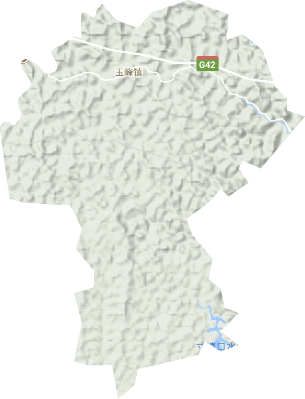 玉峰镇地形图