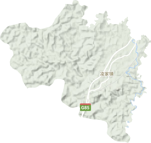 凌家镇地形图
