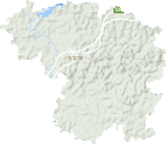 永安镇地形图