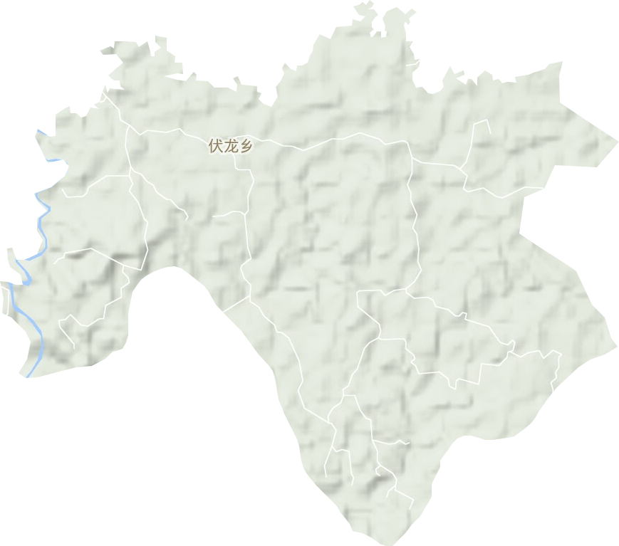 伏龙乡地形图