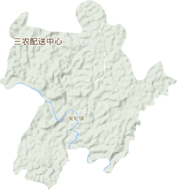 发轮镇地形图